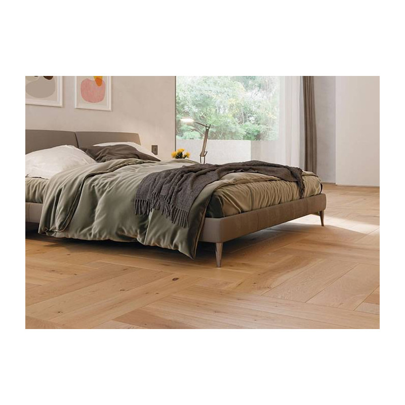 Parquet Parquet contrecollé Chêne Campagne - 15 x 220 x 990 mm - verni naturel - Weave
