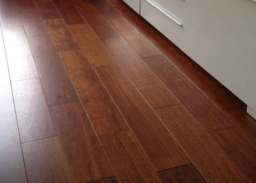 Parquet massif Merbau - 15 x 90 mm - verni mat