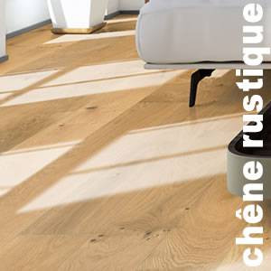 Parquet contrecollé en chêne verni en Chêne RU Rustique Europe