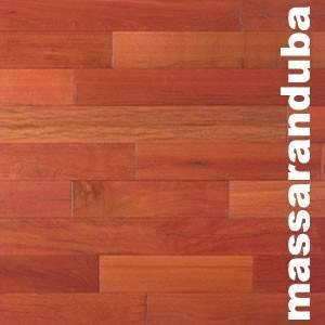 Parquet massif brut en Macaranduba ou Balata rouge