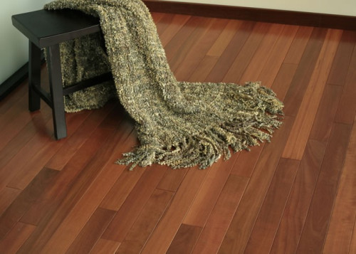 Parquet massif Massaranduba - 14 x 90 mm - brut