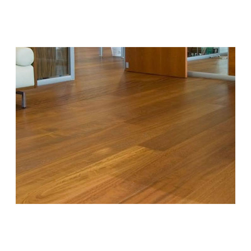 Parquet Parquet contrecollé Iroko - 11 x 140 mm - verni