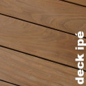 Lames parquet massif Ipé - 27 x 190 mm - 2 faces lisses