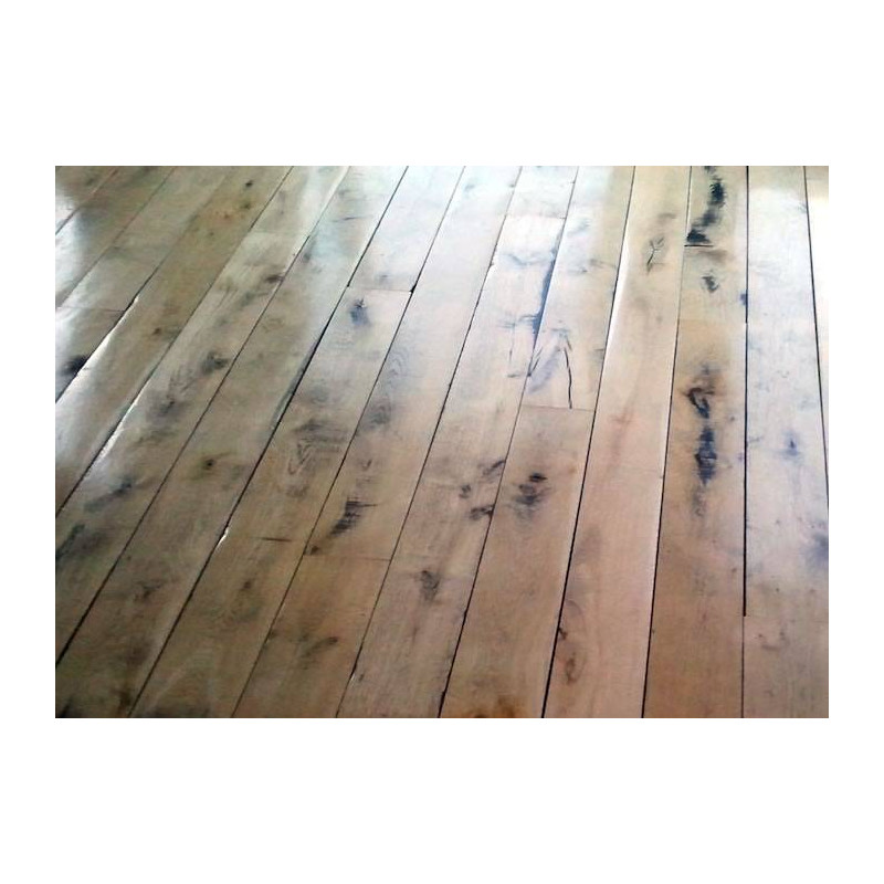 Parquet Parquet plancher massif Chêne fond de wagon raboté profond - 18 x 120 à 180 mm - Toulon