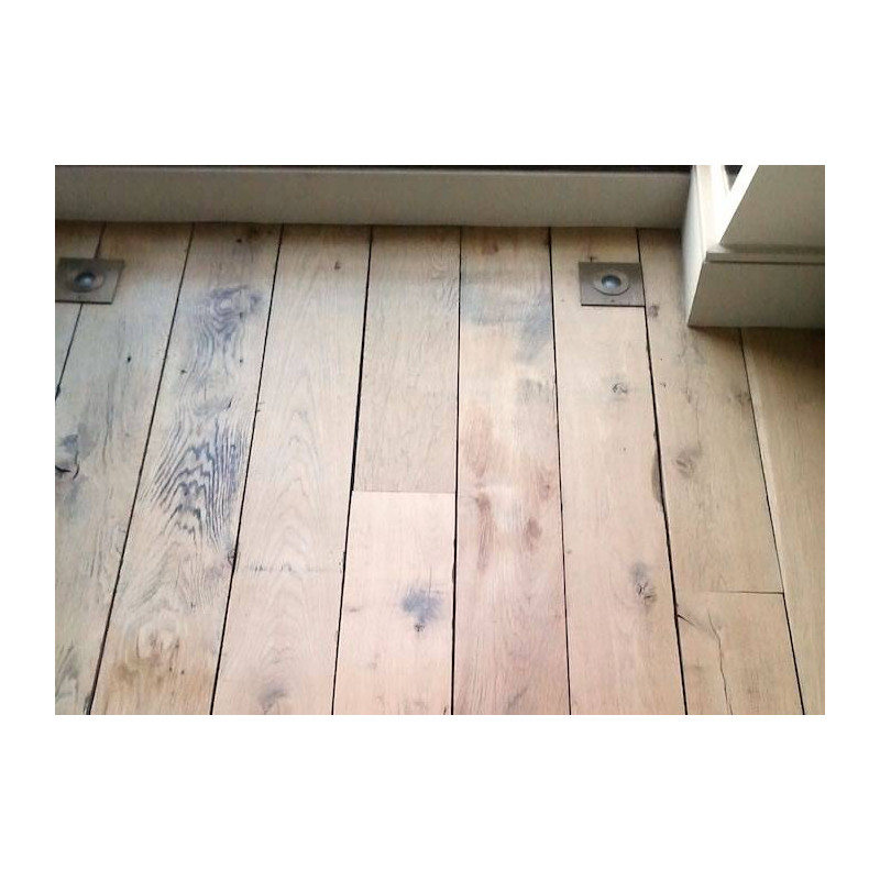Parquet Parquet plancher massif Chêne fond de wagon raboté profond - 18 x 120 à 180 mm - Toulon