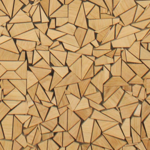 Mosaiques murales 3D bois massif en Panneaux muraux 3D