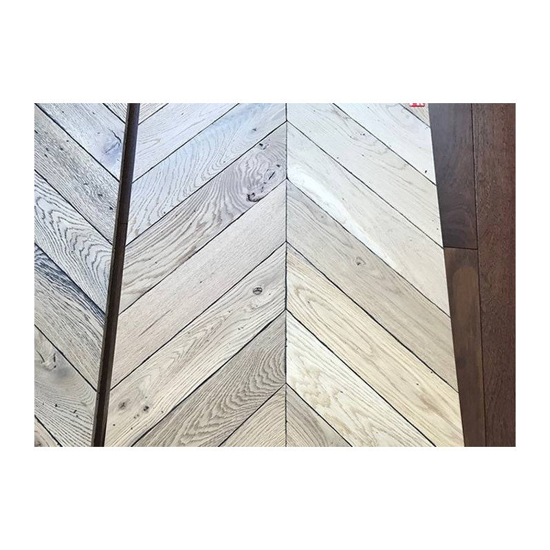 Parquet Parquet massif Chêne Opera Point Hongrie - 14 x 90 x 500 mm - verni mat