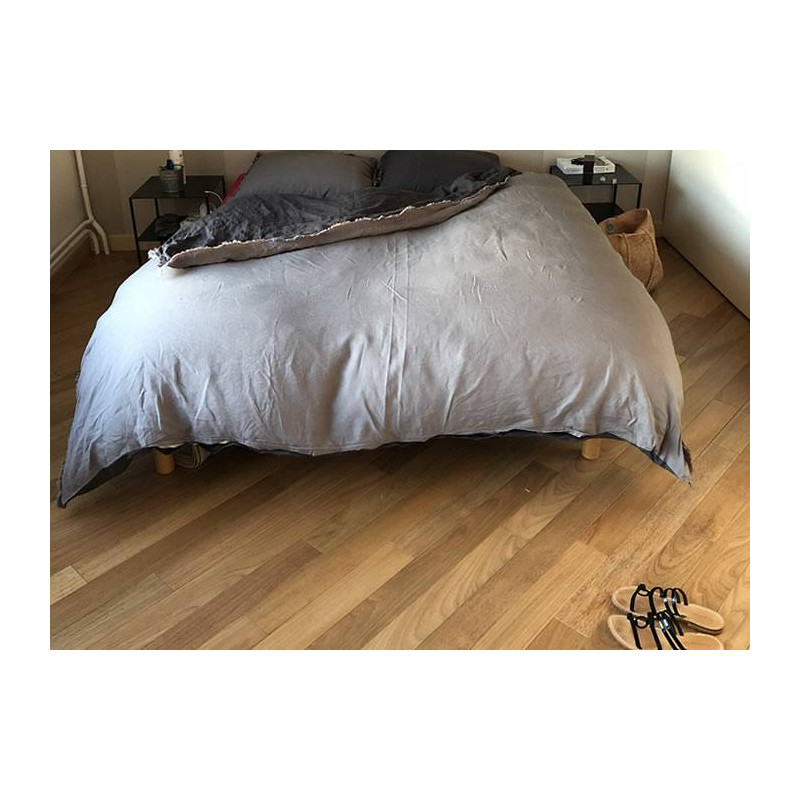 Parquet Parquet massif Tauari - 12 x 90 mm - verni - Strasbourg - PROMO
