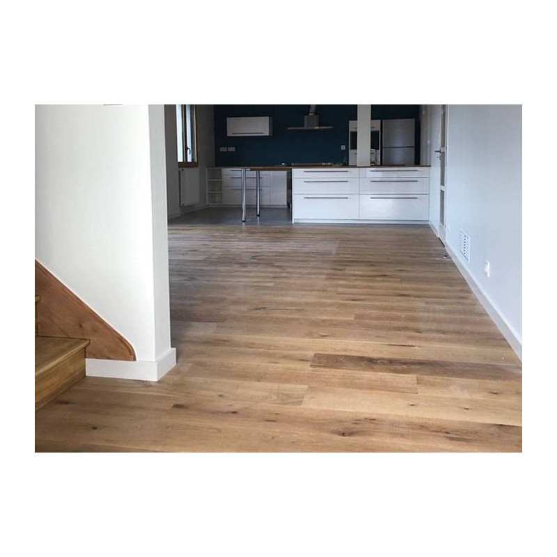 Parquet Parquet massif Chêne Campagne Français - 14 x 140 mm - verni mat - Lyon