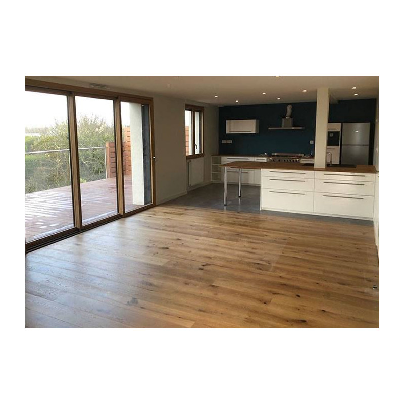 Parquet Parquet massif Chêne Campagne Français - 14 x 140 mm - verni mat - Lyon