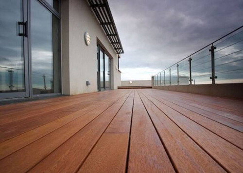 Lames de terrasse Merbau - 21 x 142 mm - profil César - FSC - lots