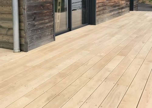 Lames de terrasse Châtaignier - 24 x 130 mm - lisse