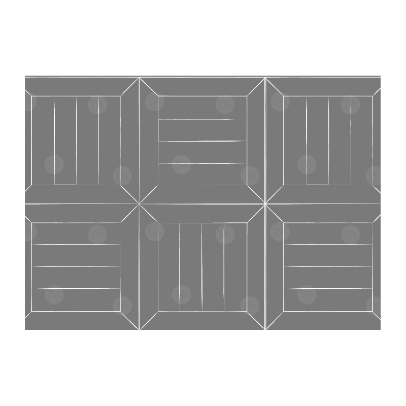 Parquet Parquet industriel Chêne - 8 mm - motif Safran