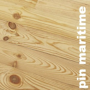 Parquet massif brut en Pin Maritime