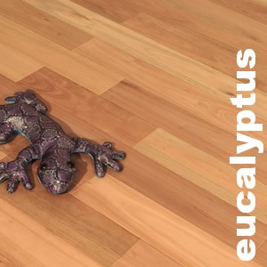 Parquet massif Eucalyptus - 14 x 80 mm - brut - PROMO