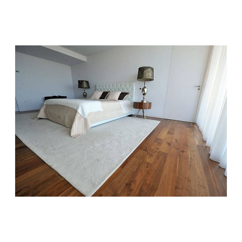 Parquet Parquet massif planchette Noyer - 14 x 75 x 450 mm - brut