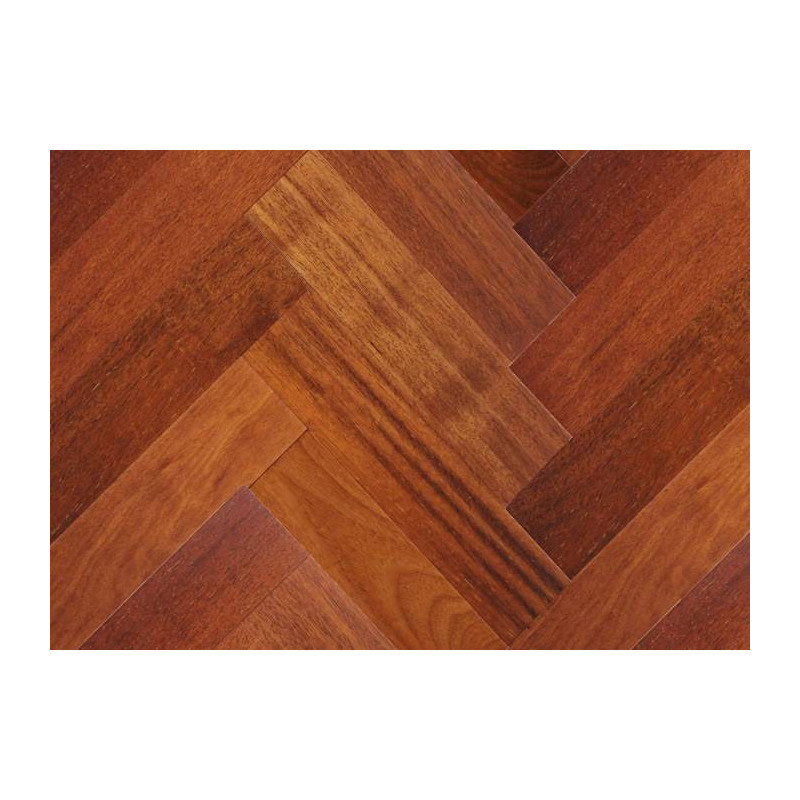 Parquet Parquet contrecollé Merbau Bâton Rompu - 15 x 90 x 500 mm - huilé