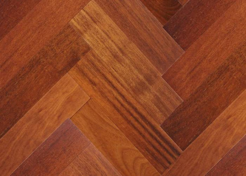 Parquet contrecollé Merbau Bâton Rompu - 15 x 90 x 500 mm - huilé