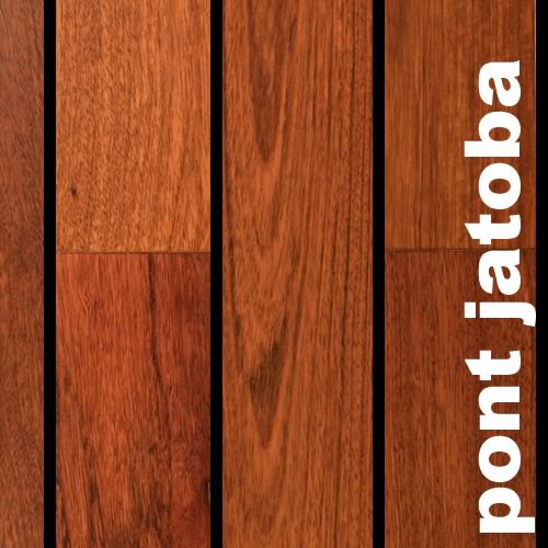 Parquet Pont de Bateau Jatoba - 14 x 88 mm - brut - à jointer - PROMO