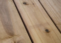 Lames de terrasse Pin traité marron -  27 x 145 mm - 2 faces lisses - classe 4 - choix standard