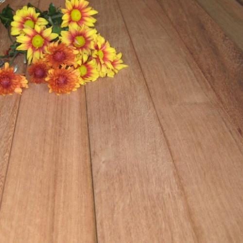 Parquet massif Acajou du brésil - 15 x 90 mm - brut
