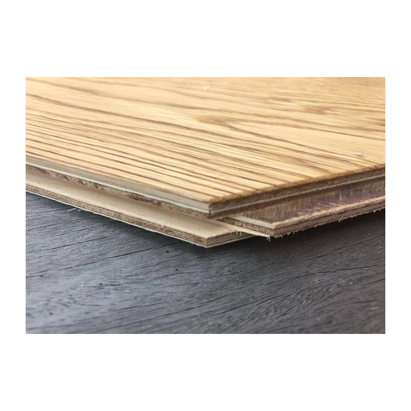 Parquet Parquet contrecollé Chêne Premier/Rustique Point Hongrie - 14 x 120 x 600 mm - verni mat