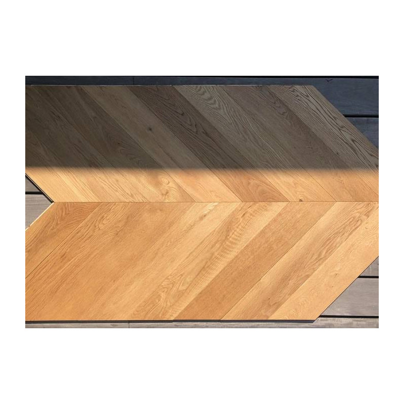 Parquet Parquet contrecollé Chêne Premier Point Hongrie - 14 x 120 x 600 mm - brut