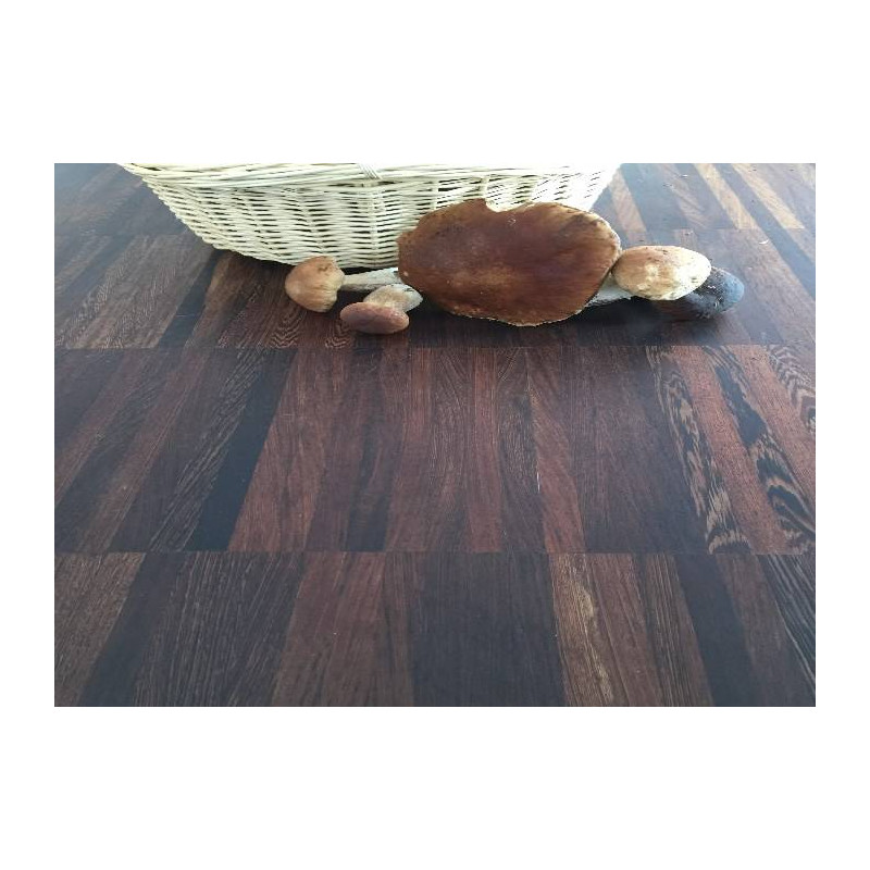 Parquet Parquet industriel Wengé - 14 x 9 x 160 mm - motif sur chant - PROMO