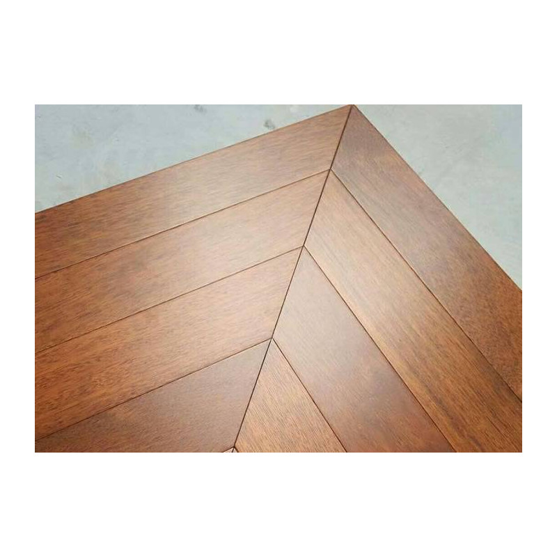 Parquet Parquet contrecollé Merbau point Hongrie - 12 x 140 x 760 mm - brut - Brest