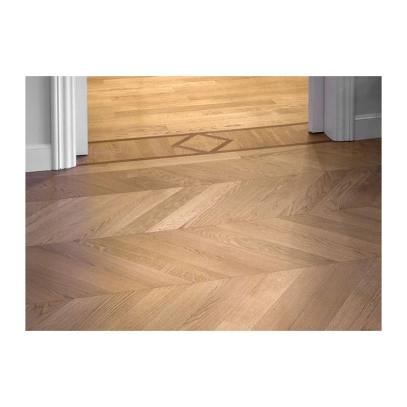 Parquet Parquet contrecollé Chêne Premier Point Hongrie - 15 x 90 x 520 mm - huilé UV - brossé