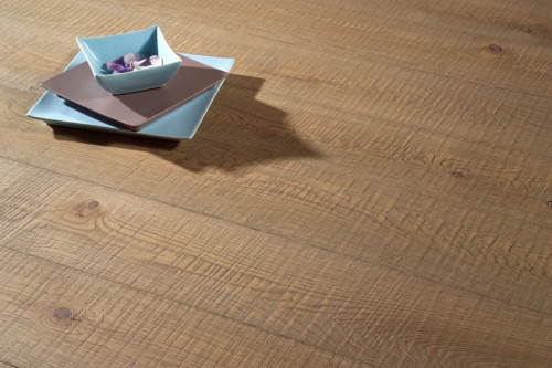 Parquet contrecollé Chene Rustique - 16 x 90 mm - huilé - sciage Strong
