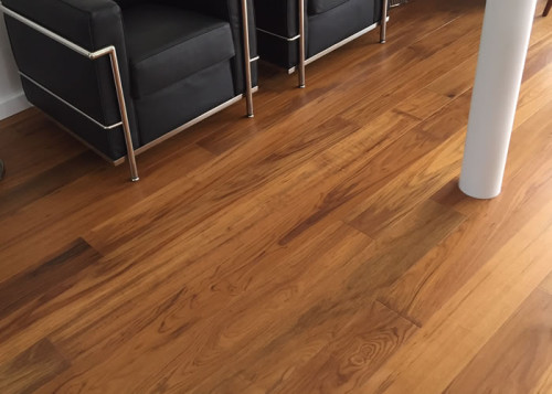 Parquet contrecollé Teck Asie - 12 x 120 mm - huilé