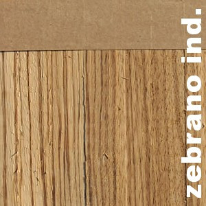 Parquet industriel sur chants en Zebrano ou Zebrawood