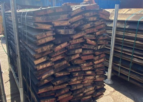 Plancher wagon de récupération Sapin - 45 x 180 à 200 mm