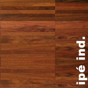 Parquet industriel Ipé - 14 x 22 x 250 mm - motif sur chants