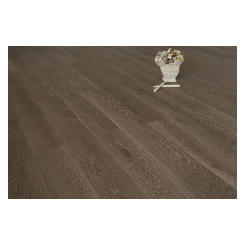 Parquet Parquet contrecollé Chêne Premier/Rustique - 14 x 190 x 1820 mm - huilé marron - PROMO
