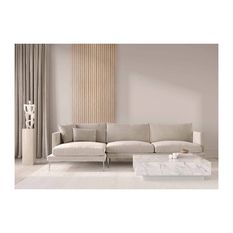 Parquet Panneau mural effet tasseaux - 12 x 122 x 2700 mm - couleur Chêne - profil Ura
