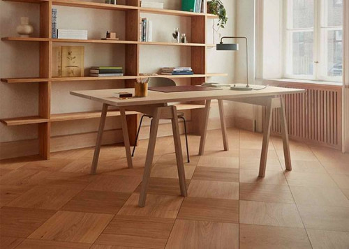 Parquet massif Chêne Rustique - 30 x 400 x 400 mm - brut - Squares