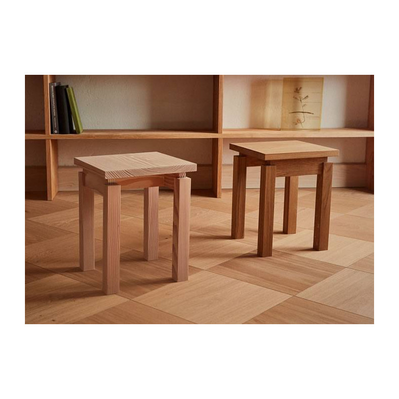Parquet Parquet massif Chêne Rustique - 30 x 400 x 400 mm - brut - Squares