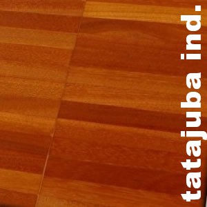 Parquet industriel Tatajuba - 14 x 17 x 210 mm - motif sur chants
