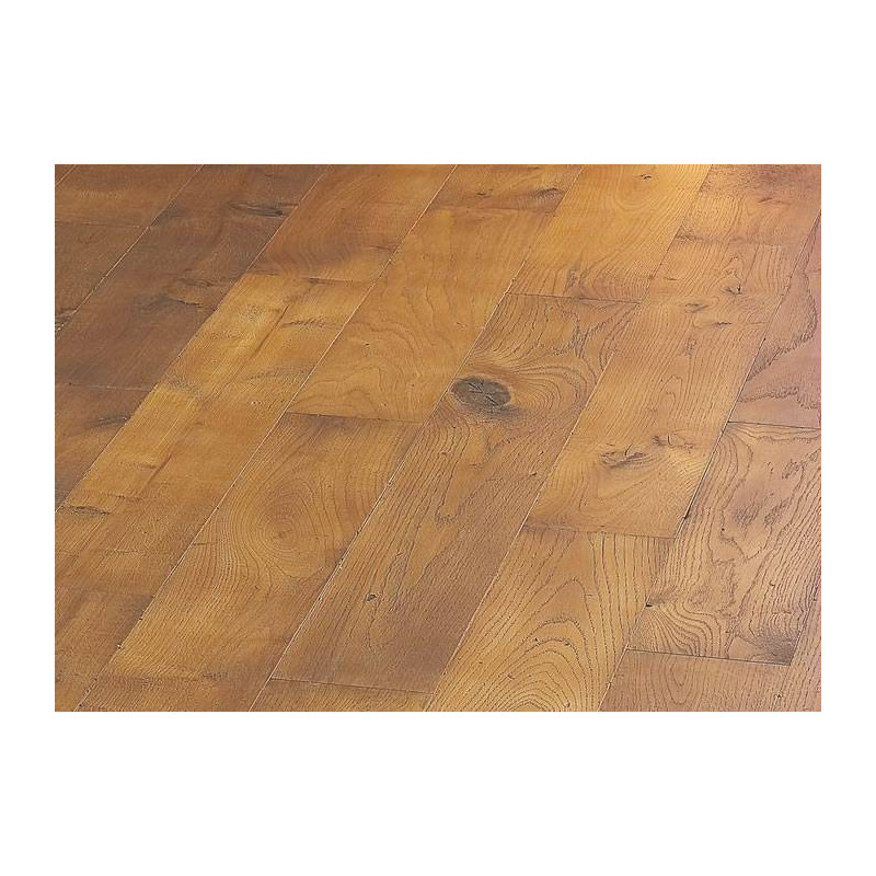 Parquet Parquet contrecollé Chêne Rustique/Campagne - 15 x 180 mm - verni mat - PROMO