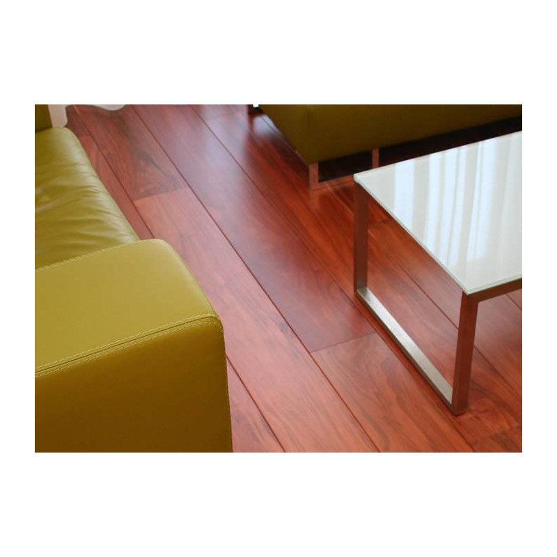 Parquet Parquet contrecollé Curupau - 15 x 135 mm - brossé - huilé noir
