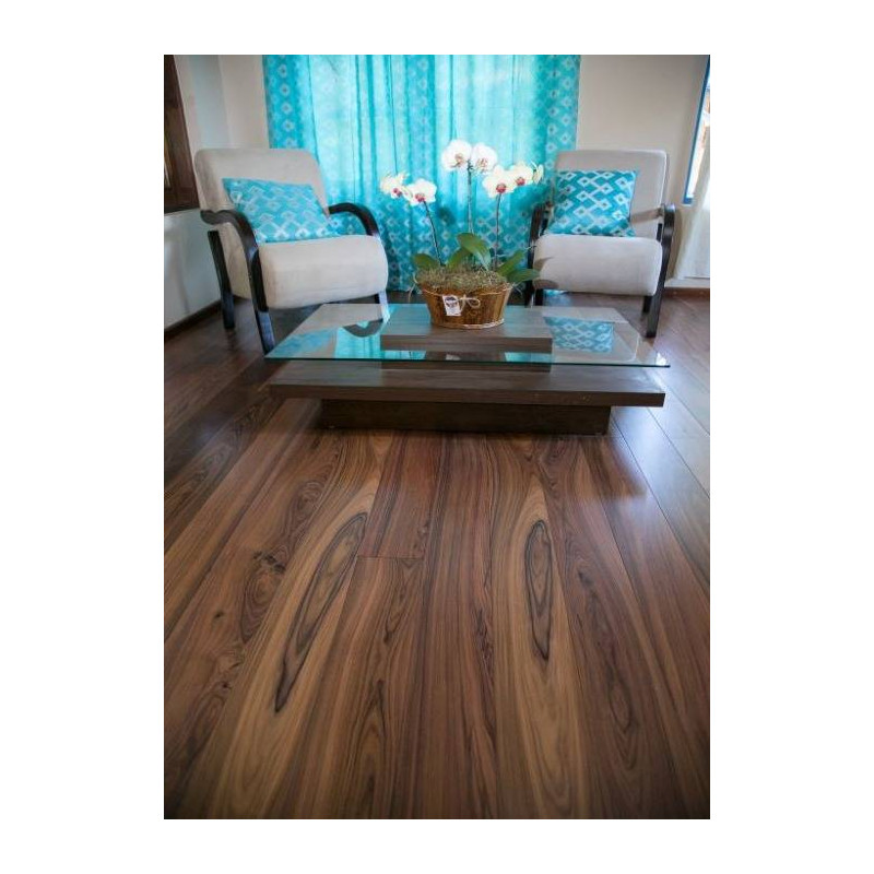 Parquet Parquet contrecollé Morado Rustique - 15 x 135 mm - verni satiné - Trocadero