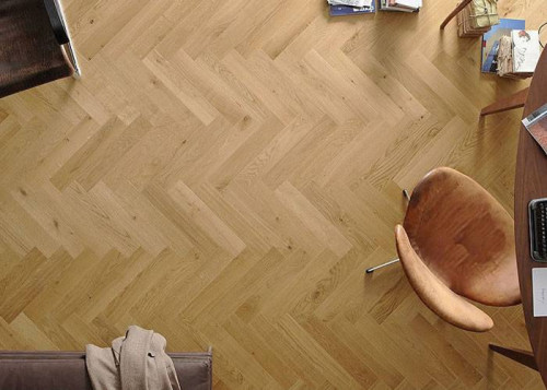 Parquet massif Chêne Rustique Bâton Rompu - 14 x 90 x 400/500 mm - brut - Sedan