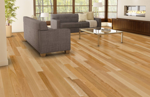 Parquet massif Bouleau Premier/Rustique - 23 x 110 mm - brut - PROMO