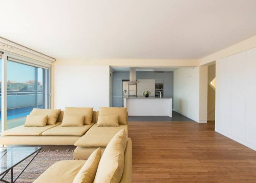 Parquet contrecollé Bambou Topbamboo Moso - 10 x 128 mm - brossé - verni - caramel - clipsable