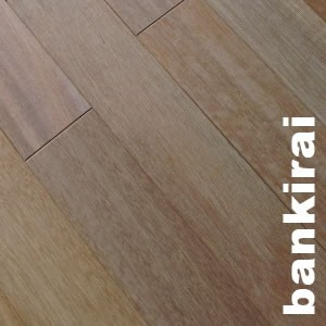 Parquet massif brut en Bankirai ou Bangkirai