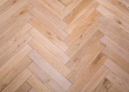 Parquet massif Chêne Nature Bâton Rompu - 14 x 120 x 600 mm - brut - PROMO