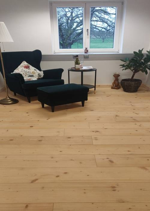 Parquet massif Epicéa - 21 x 90 x 4200 / 4500 mm - brut - XXL - Marseille