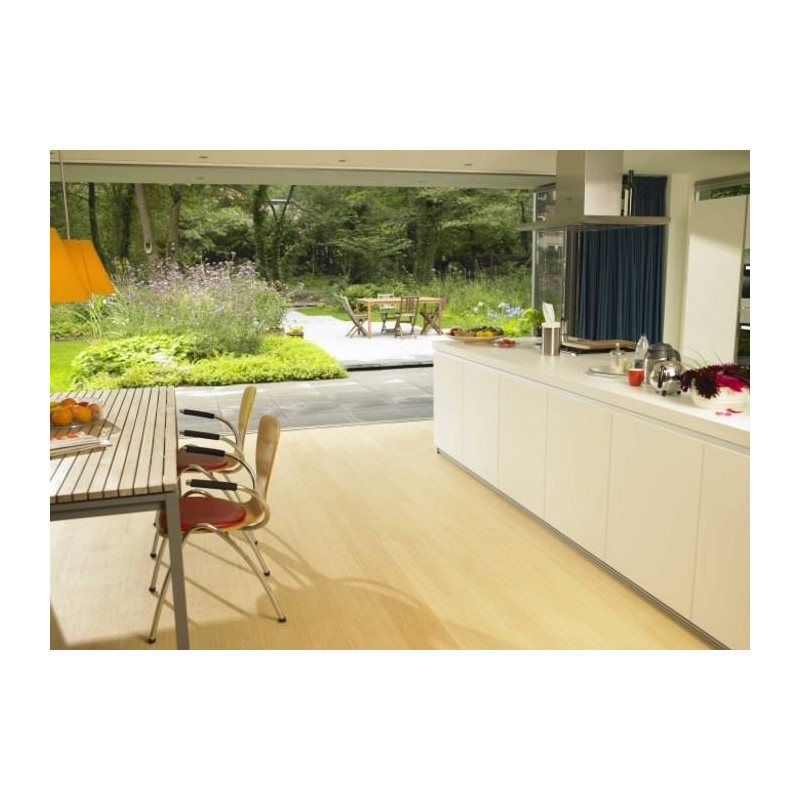 Parquet Panneau massif Bambou - 20 x 1220 x 2440 mm - naturel - horizontal